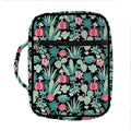 Cute Cactus And Succulent Print Front Pocket Bible Bag