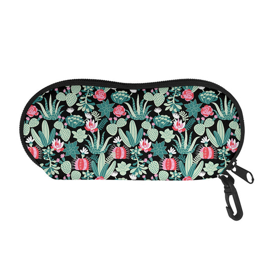 Cute Cactus And Succulent Print Glasses Case