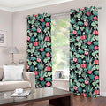 Cute Cactus And Succulent Print Grommet Curtains