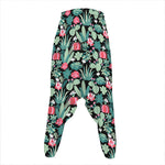 Cute Cactus And Succulent Print Hammer Pants