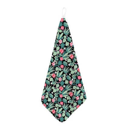 Cute Cactus And Succulent Print Hand Towel