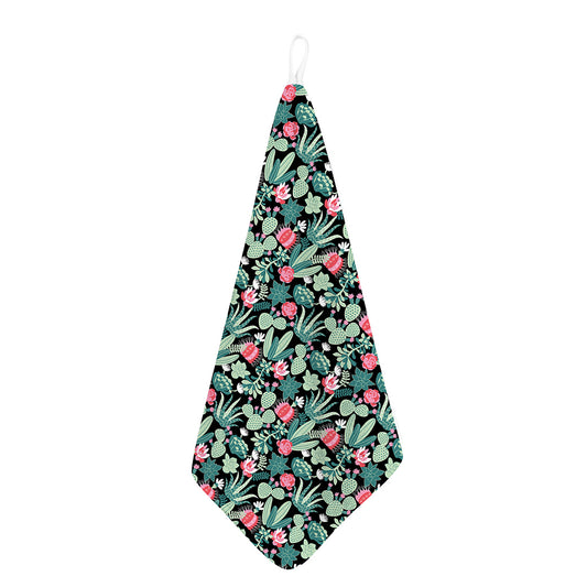 Cute Cactus And Succulent Print Hand Towel