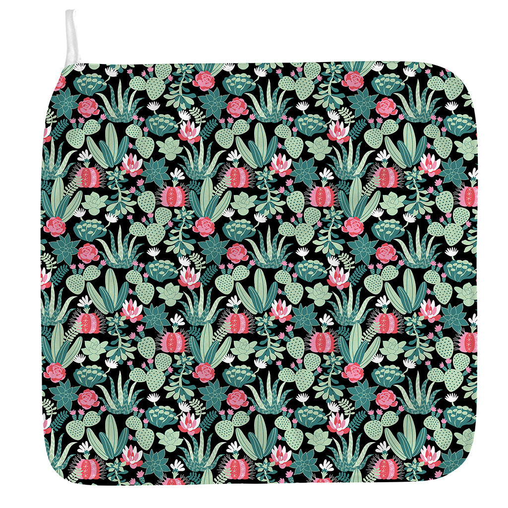 Cute Cactus And Succulent Print Hand Towel