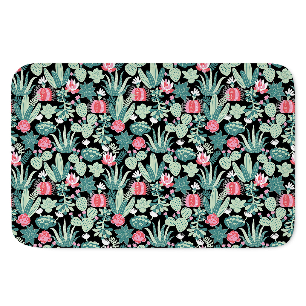 Cute Cactus And Succulent Print Indoor Door Mat