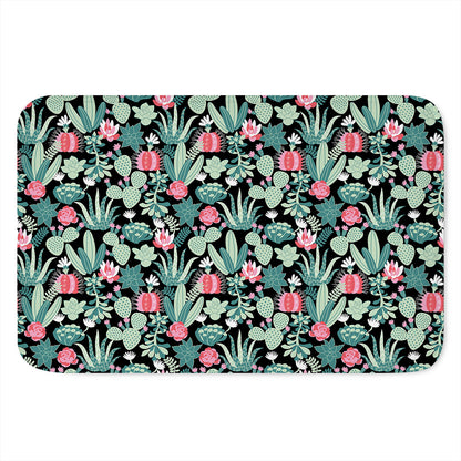 Cute Cactus And Succulent Print Indoor Door Mat