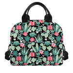 Cute Cactus And Succulent Print Insulated Lunch Bag
