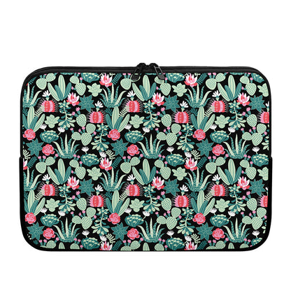 Cute Cactus And Succulent Print Laptop Sleeve