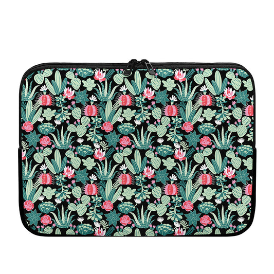 Cute Cactus And Succulent Print Laptop Sleeve