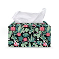 Cute Cactus And Succulent Print Leather Tissue Box Cover