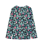 Cute Cactus And Succulent Print Long Sleeve Short Coat
