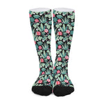 Cute Cactus And Succulent Print Long Socks