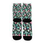 Cute Cactus And Succulent Print Long Socks
