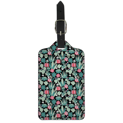Cute Cactus And Succulent Print Luggage Tag