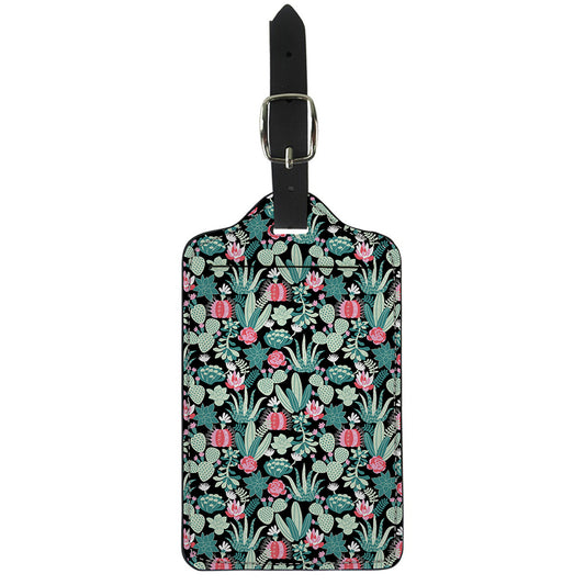 Cute Cactus And Succulent Print Luggage Tag