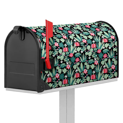 Cute Cactus And Succulent Print Mailbox Cover