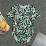 Cute Cactus And Succulent Print Men's Bodysuit