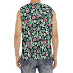 Cute Cactus And Succulent Print Men's Fitness Tank Top