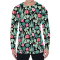 Cute Cactus And Succulent Print Men's Long Sleeve T-Shirt