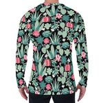 Cute Cactus And Succulent Print Men's Long Sleeve T-Shirt