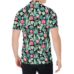 Cute Cactus And Succulent Print Men's Shirt