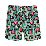 Cute Cactus And Succulent Print Men's Sports Shorts