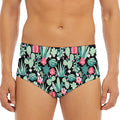 Cute Cactus And Succulent Print Men's Triangle Swim Briefs
