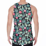 Cute Cactus And Succulent Print Men's Velvet Tank Top