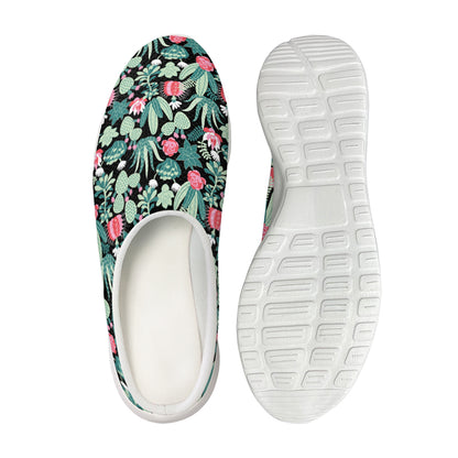 Cute Cactus And Succulent Print Mesh Casual Shoes