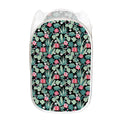 Cute Cactus And Succulent Print Mesh Laundry Hamper