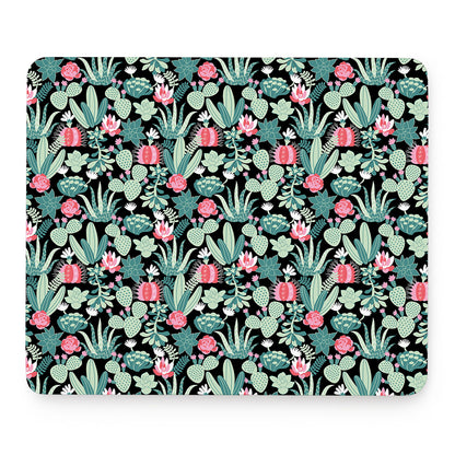 Cute Cactus And Succulent Print Mouse Pad