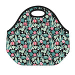 Cute Cactus And Succulent Print Neoprene Lunch Bag