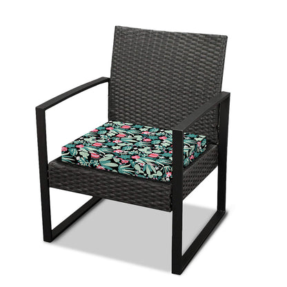 Cute Cactus And Succulent Print Outdoor Seat Cushion Cover