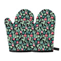 Cute Cactus And Succulent Print Oven Mitts