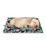 Cute Cactus And Succulent Print Pet Cooling Mat Cover