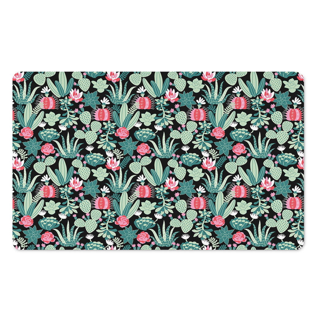 Cute Cactus And Succulent Print Polyester Doormat