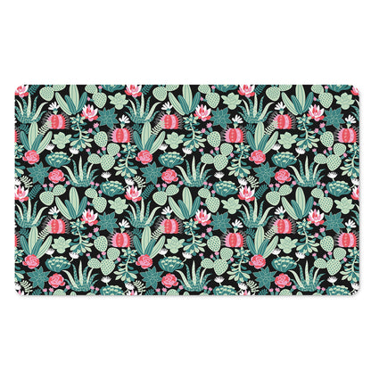 Cute Cactus And Succulent Print Polyester Doormat