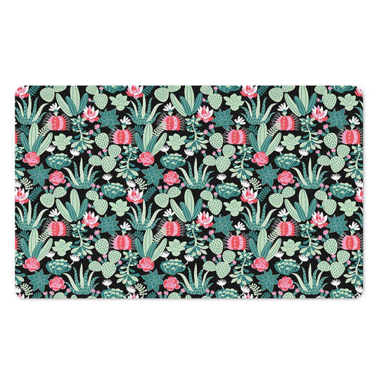 Cute Cactus And Succulent Print Polyester Doormat