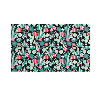 Cute Cactus And Succulent Print Polyester Flag