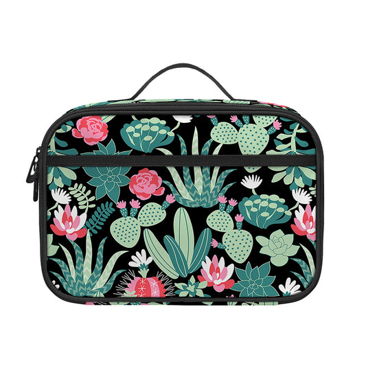 Cute Cactus And Succulent Print Portable Lunch Bag