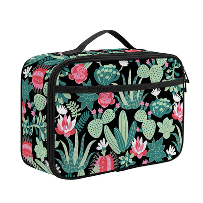 Cute Cactus And Succulent Print Portable Lunch Bag