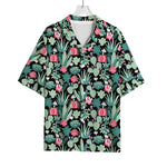Cute Cactus And Succulent Print Rayon Hawaiian Shirt