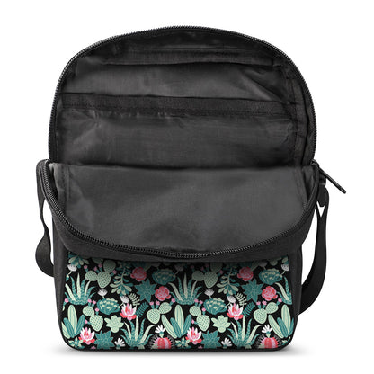 Cute Cactus And Succulent Print Rectangular Crossbody Bag
