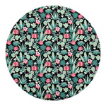 Cute Cactus And Succulent Print Round Blanket