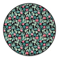 Cute Cactus And Succulent Print Round Floor Mat
