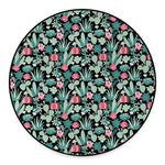 Cute Cactus And Succulent Print Round Floor Mat
