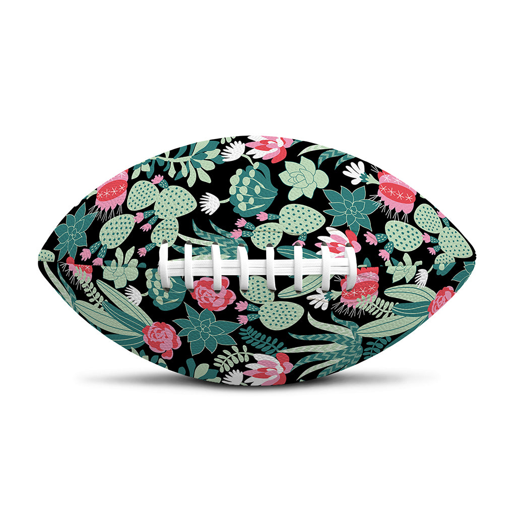 Cute Cactus And Succulent Print Rugby Ball