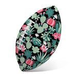 Cute Cactus And Succulent Print Rugby Ball