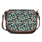 Cute Cactus And Succulent Print Saddle Bag