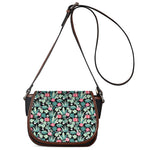 Cute Cactus And Succulent Print Saddle Bag