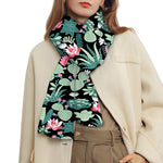 Cute Cactus And Succulent Print Scarf